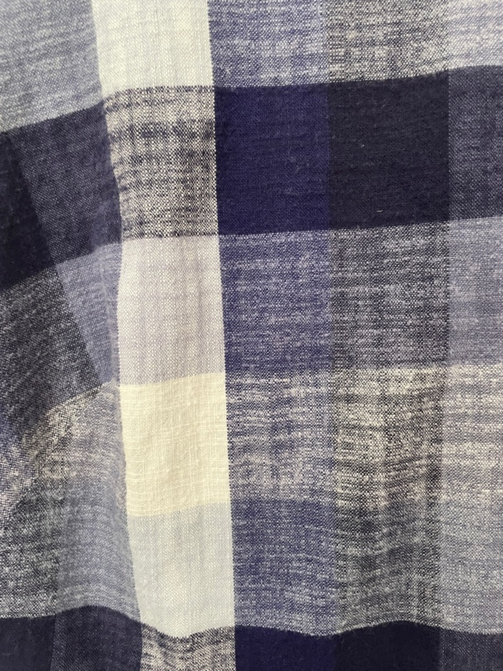 Eliza J Navy and White Plaid Midi Sleeveless Dress 100% cotton pockets 10p - Picture 2 of 7